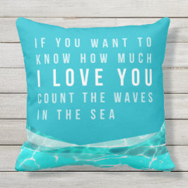 Pillow,Blue, Grönt, Turquis, Stil, yttre Beach Kudde