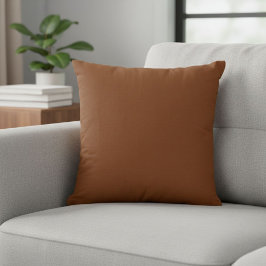 pillow brown simple solid color kudde