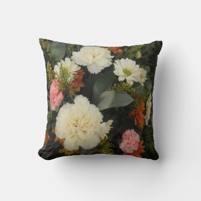 Pillow Carnation Bouquet Kudde (Framsida)