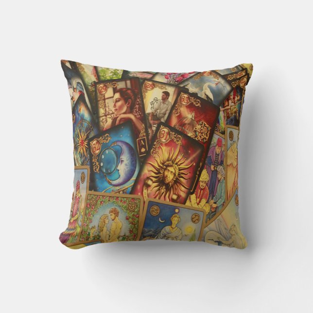Pillow Cushion för Tarot Card Kudde (Framsida)