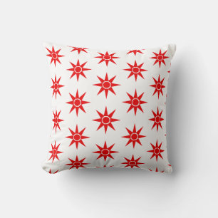 Pillow Cushion lycklig, positiv Magic Sol Mönster Kudde
