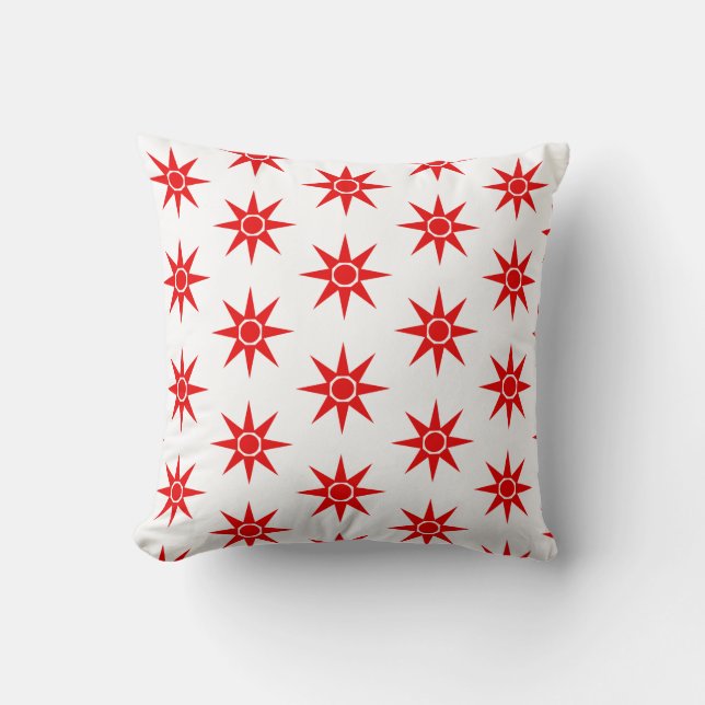 Pillow Cushion lycklig, positiv Magic Sol Mönster Kudde (Framsida)