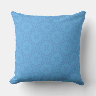 Pillow Cushion Welsh Tapestry Mönster Blue på Blue Kudde