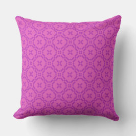 Pillow Cushion Welsh Tapestry Mönster Magenta Rosa Kudde