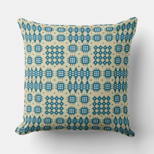 Pillow, Cushion Welsh Tapestry Mönster: Taupe för Kudde
