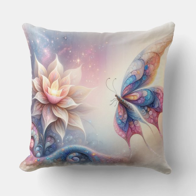 Pillow Decor Butterfly från klossar Kudde (Framsida)