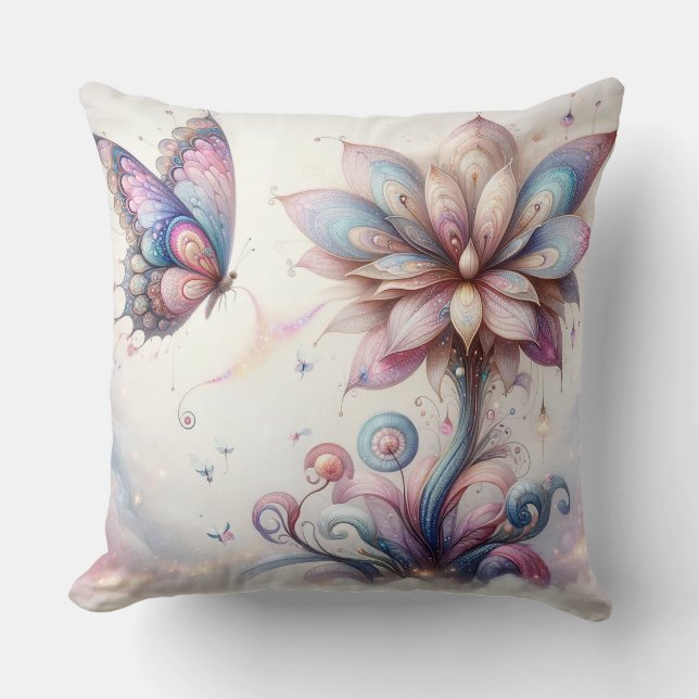Pillow Decor Butterfly från klossar Kudde (Framsida)