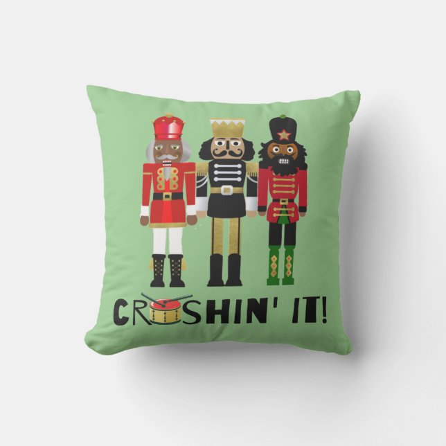 Pillow-dekaler för svart näsduk kudde (Framsida)