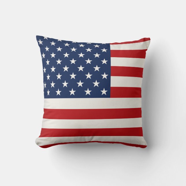Pillow-Dekorativ kudde-USA flagga Kudde (Framsida)