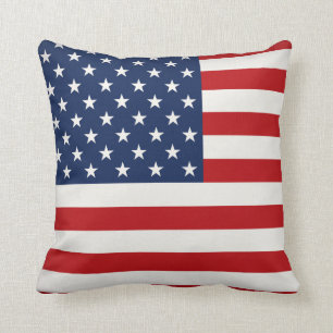 Pillow-Dekorativ kudde-USA flagga Kudde