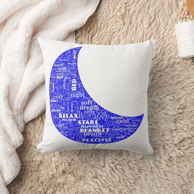Pillow - ena sidan - Ord Cloud Kudde (Filt)