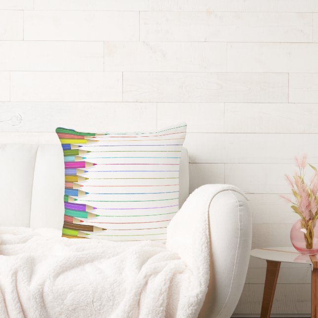 Pillow - Färgpenna Linjer Kudde (Soffa)