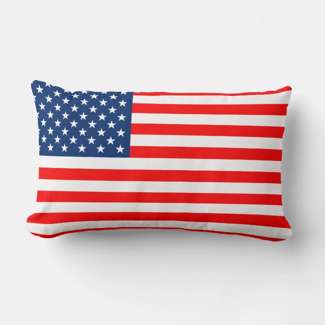 Pillow Flag USA Lumbarkudde (Framsida)