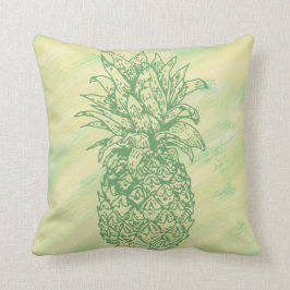 Pillow för ananas grönt och Gult Kudde