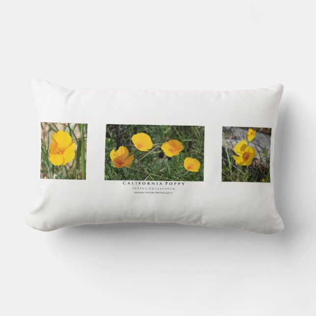 Pillow för blommigt lumbarkudde (Framsida)