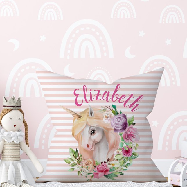 Pillow för Blommigten Magic Unicorn Kudde (Skapare uppladdad)