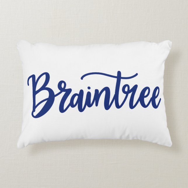 Pillow för Braintree Dainty Scripts Prydnadskudde (Framsidan)