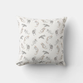 Pillow for Cat Lovers Cats Mönster Kudde