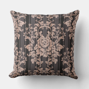 Pillow för Chocolate Blommigt Designer Kudde