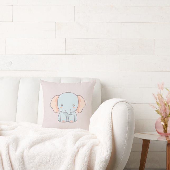 Pillow för Cute Elephant Design Kudde (Soffa)