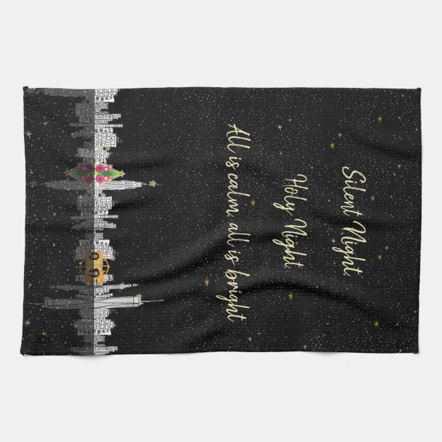 Pillow för dekorfärgspillow Helgdag Kökshandduk (Horisontell)