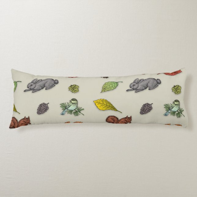 Pillow för den moderna röda blåsbädden kroppskudde (Framsidan)