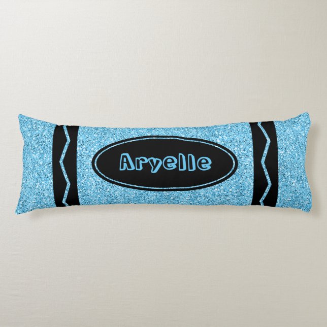 Pillow för det anpassade namnteckningsfältet himla kroppskudde (Framsidan)