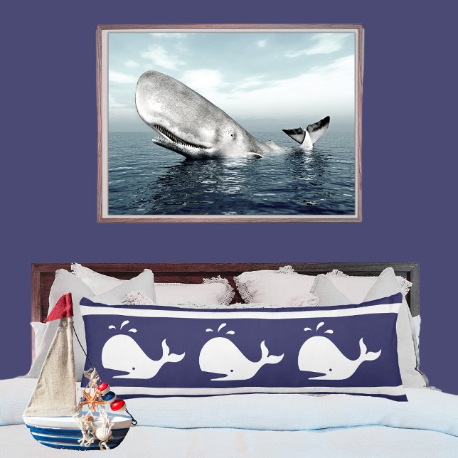 Pillow för det vita WHALE-organet Kroppskudde (Skapare uppladdad)