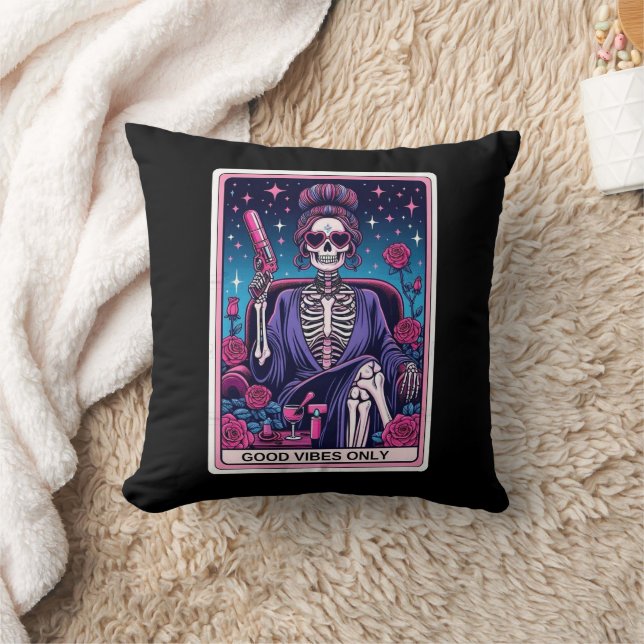 Pillow för enbart Tarot Card för bra vibes Kudde (Filt)