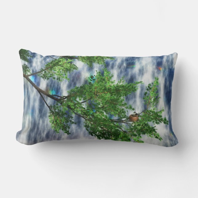 Pillow för fågelsnest Falls Lumbarkudde (Framsida)