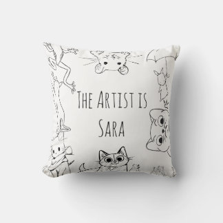 Pillow för färg & Cuddle Kudde