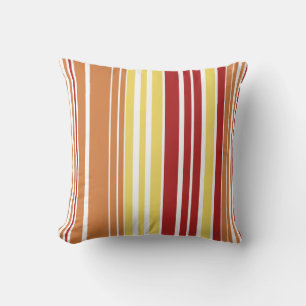Pillow för färgade mönster-rand kudde