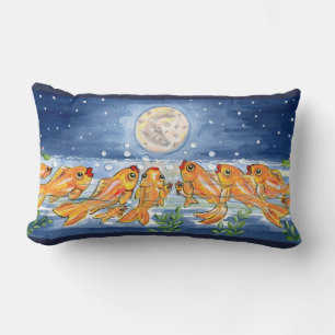 Pillow för fiskgoldfisk Måne Nattdesignern Lumbarkudde