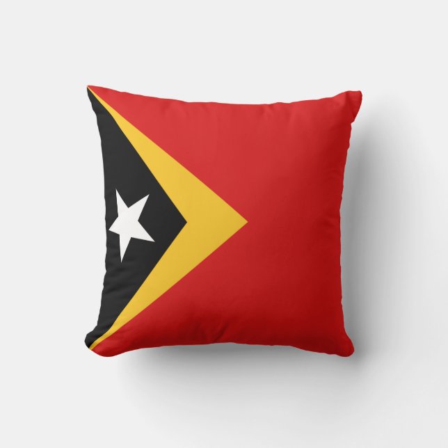 Pillow för Flagga öster Timor Flagga x Kudde (Framsida)