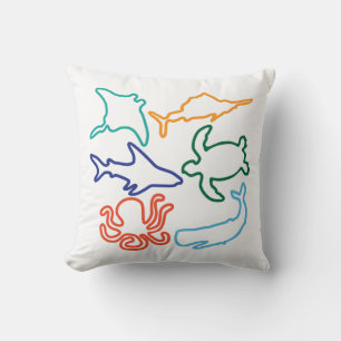 Pillow för havsdjur kudde
