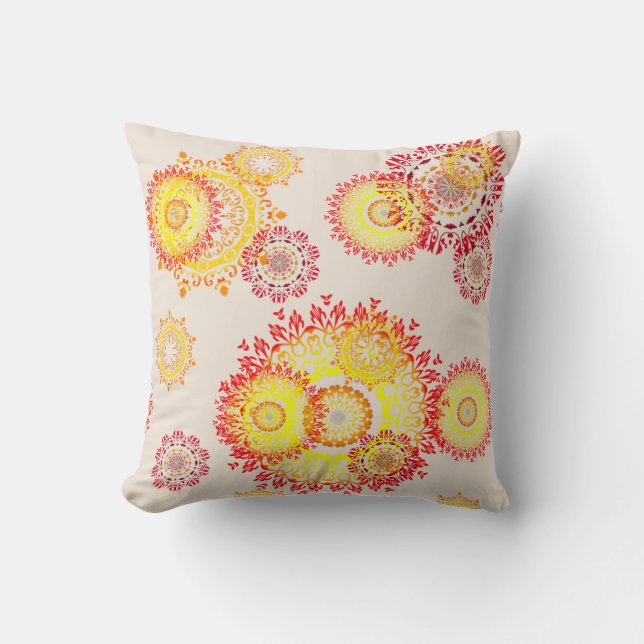 Pillow för höstcirklar kudde (Framsida)