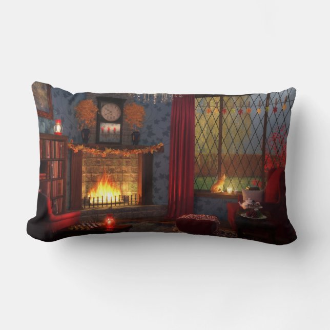 Pillow för höstrisk lumbarkudde (Framsida)