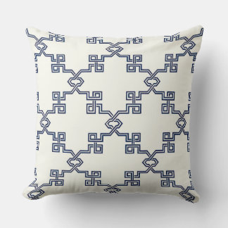 Pillow för Indigo Lattice Designer Kudde