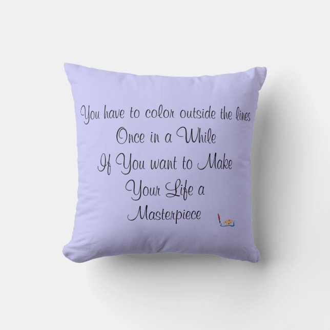 Pillow för inspirationskvot kudde (Framsida)