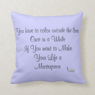 Pillow för inspirationskvot kudde