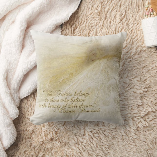 Pillow för inspirationstvit peacock kudde (Filt)