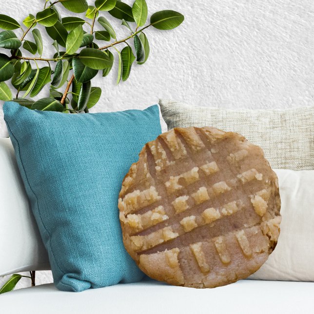 Pillow för jordnötssmör rund kudde (Skapare uppladdad)