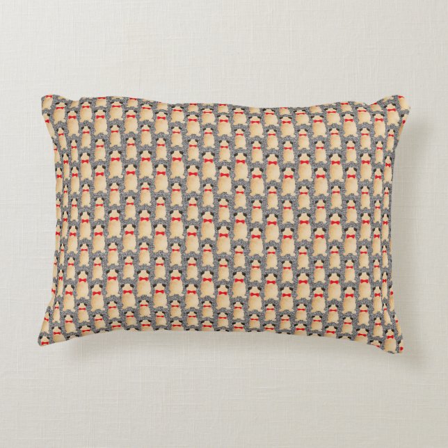 Pillow för juldekorfärg prydnadskudde (Baksidan)