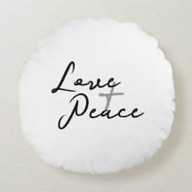 Pillow för kärlek och fredsrundan