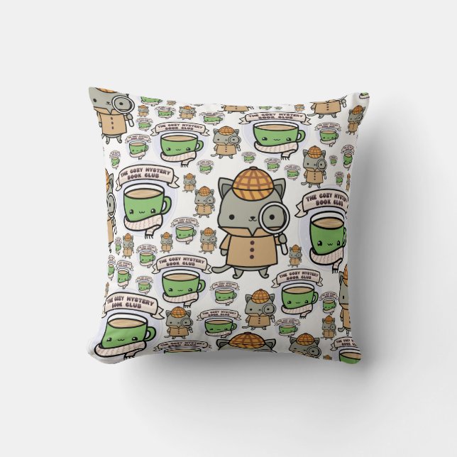Pillow för Klubben Mysiga Mystery Bok Kudde (Framsida)