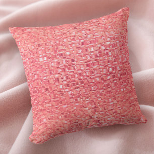 Pillow för korallglas Rosa Kudde