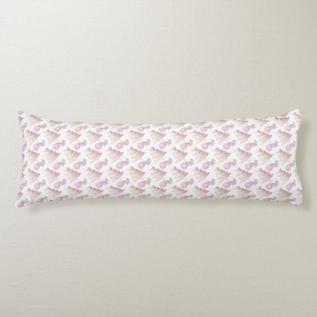 Pillow för kummelns bröllop kroppskudde (Framsidan)