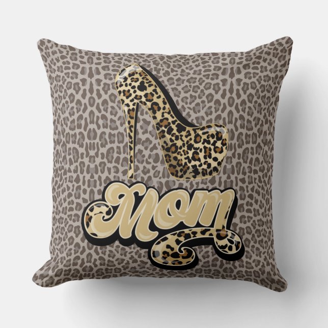 Pillow för MAMMA-designer för djurtryck Kudde (Framsida)