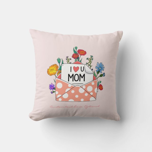 Pillow för Mamma, jag Kärlek du ger Dekorativ kudd Kudde (Framsida)