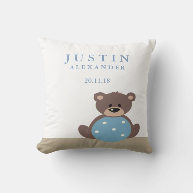 Pillow för meddelande om akut Nalle Kudde (Framsida)